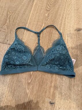 Victoria's Secret Lace Triangle Bralette - Teal Green